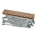 Conjunto de 9 chaves T com soquete articulado para parafusos com perfil Torx®