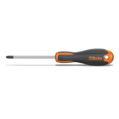 Chave de fenda para parafusos de cabeça cruzada Phillips®, cromado, pontas pretas 0x3X100 MM