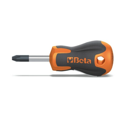 Chave de fenda para parafusos de cabeça cruzada Pozidriv®-Supadriv®, tipo muito curto PZ1