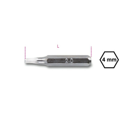 Pacote: Bit de 4 mm para parafusos com acionamento hexagonal de 2 mm