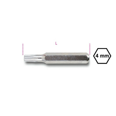 Pacote: Bit de 4 mm para parafusos com pegada Torx® T9 resistente a adulteração
