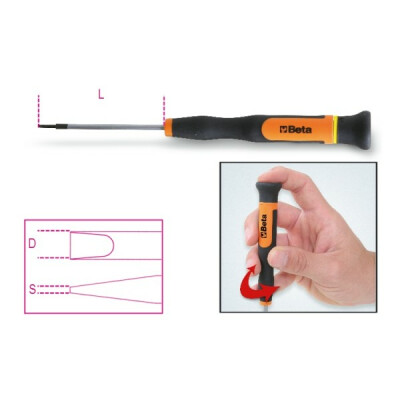 Micro chave de fenda para parafusos sem cabeça ranhurada 0,23x1,5MM