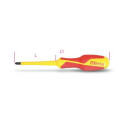 Chave de fenda para parafusos de encaixe cruzado Pozidriv®-Supadriv® PZ 0
