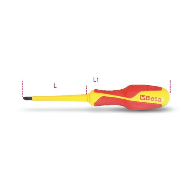 Chave de fenda para parafusos de encaixe cruzado Pozidriv®-Supadriv® PZ 0