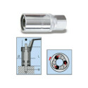 Extrator de rolos para pinos com quadrado fêmea 1/2" 14 MM