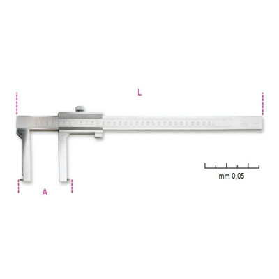 Indicador de cursor para tambores de freio, leitura vigesimal A MAX 350 MM