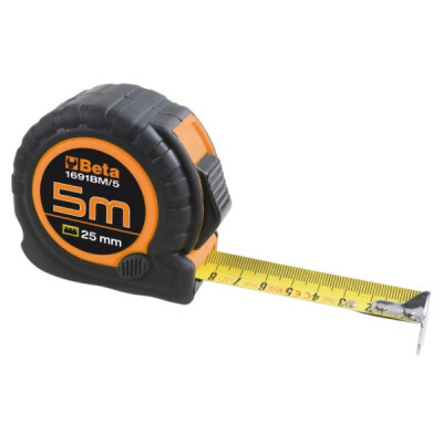 Fita métrica com invólucro bimaterial ABS resistente a choques e fita de aço, classe de precisão 5 MM BETA 18016910205