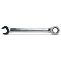Garfo reto e chave combinada de catraca cromada poligonal 16 x 16 MM diâmetro 30,7 MM