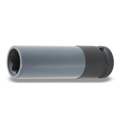 Chave de soquete de impacto com elemento de polímero para parafuso de roda com perfil Mercedes 17 MM diâmetro 27 MM