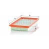 Filtro de ar MANN-FILTER C 3233/1
