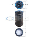Filtro de combustível MAHLE ORIGINAL KC 648D