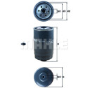 Filtro de combustível MAHLE ORIGINAL KC 503D