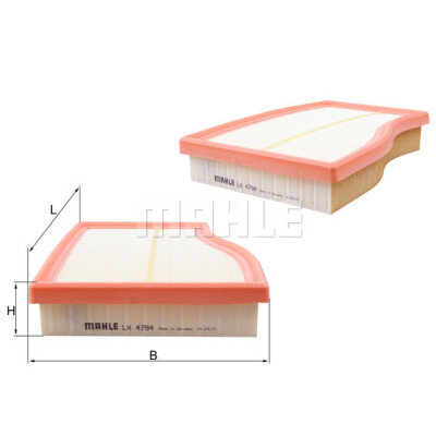 Filtro de ar MAHLE ORIGINAL LX 4784