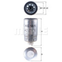 Filtro de combustível MAHLE ORIGINAL KC 18/1