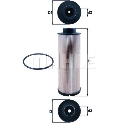 Filtro de combustível MAHLE ORIGINAL KX 73/2D
