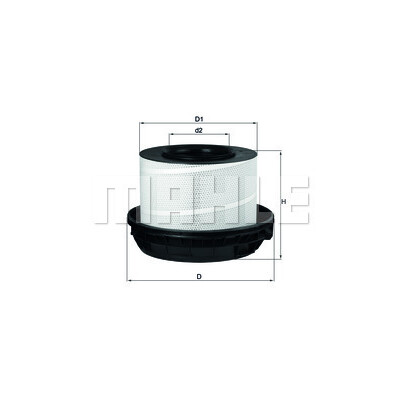 Filtro de ar MAHLE ORIGINAL LX 814/1
