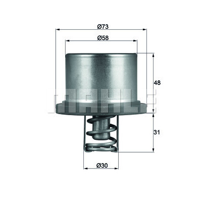 Termostato, refrigerante MAHLE ORIGINAL THD 2 89