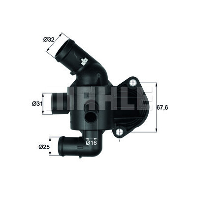 Termostato, refrigerante MAHLE ORIGINAL TI 15 87