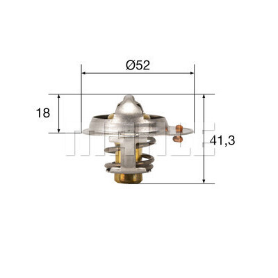 Termostato, refrigerante MAHLE ORIGINAL TX 85 82