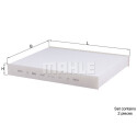Filtro, ar de cabine MAHLE ORIGINAL LA 467/S