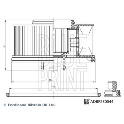 Filtro de combustível BLUEPRINT ADBP230044