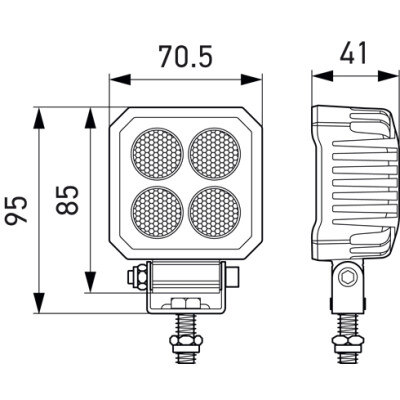 Luz de trabalho HELLA 1GA 357 110-012