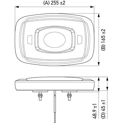Luz de advertência HELLA 2RL 014 566-201