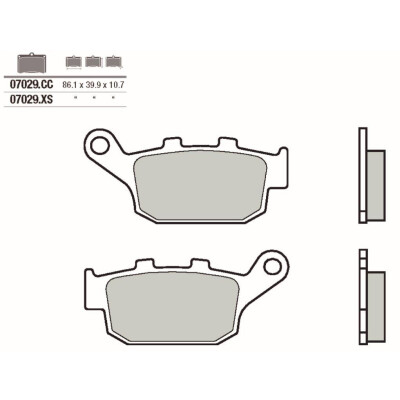 Conjunto de pastilhas de freio BREMBO 07029XSBRE