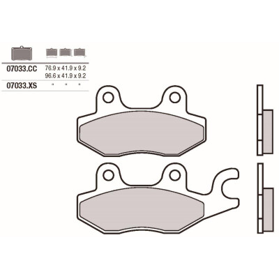 Jogo de pastilhas de freio BREMBO 07033BRE