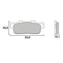 Conjunto de pastilhas de freio BREMBO 07040BRE