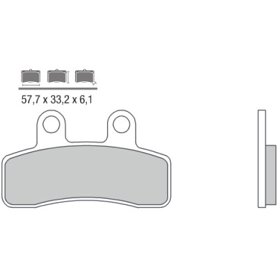 Conjunto de pastilhas de freio BREMBO 07097BRE