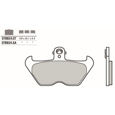 Jogo de pastilhas de freio BREMBO 07BB2407BRE