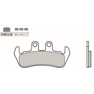 Jogo de pastilhas de freio BREMBO 07GR1506BRE