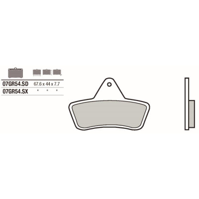 Jogo de pastilhas de freio Brembo