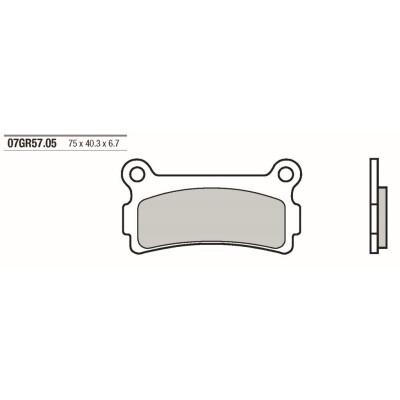 Jogo de pastilhas de freio BREMBO 07GR5705BRE