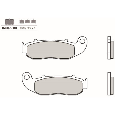 Jogo de pastilhas de freio BREMBO 07GR79CCBRE