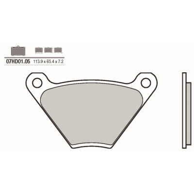 Conjunto de pastilhas de freio BREMBO 07HD0105BRE