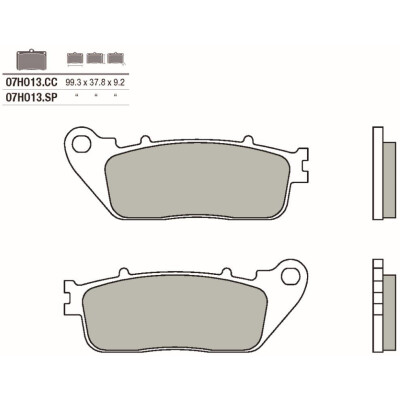 Jogo de pastilhas de freio BREMBO 07HO13CCBRE