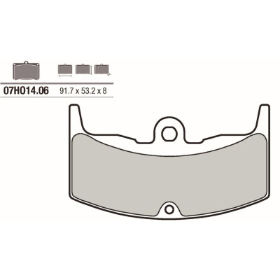 Jogo de pastilhas de freio BREMBO 07HO1406BRE