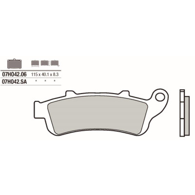 Jogo de pastilhas de freio BREMBO 07HO42SABRE