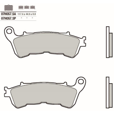 Jogo de pastilhas de freio BREMBO 07HO57SPBRE