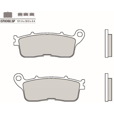 Jogo de pastilhas de freio BREMBO 07HO60SPBRE