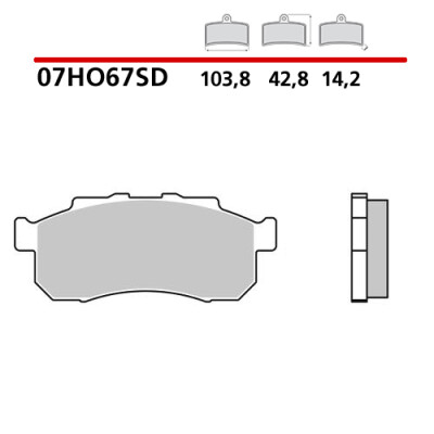 Jogo de pastilhas de freio Brembo