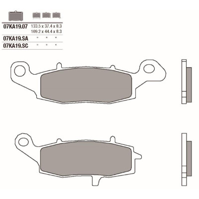 Jogo de pastilhas de freio Brembo