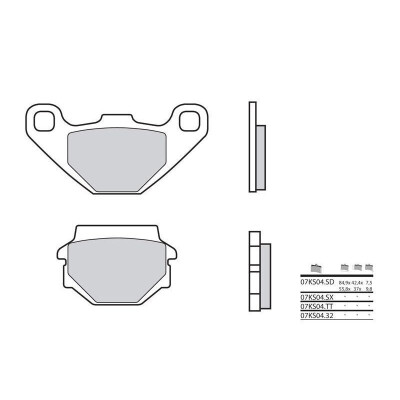 Conjunto de pastilhas de freio BREMBO 07KS04SDBRE