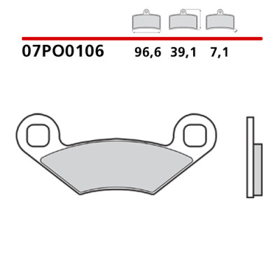 Jogo de pastilhas de freio Brembo