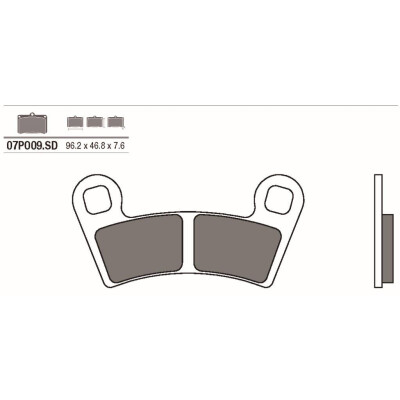 Jogo de pastilhas de freio BREMBO 07PO09SDBRE