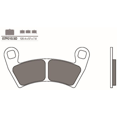 Jogo de pastilhas de freio BREMBO 07PO10SDBRE