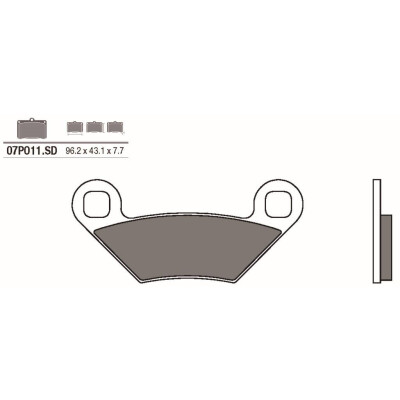Jogo de pastilhas de freio BREMBO 07PO11SDBRE