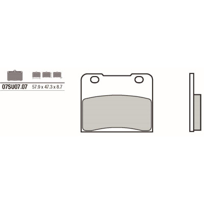 Conjunto de pastilhas de freio BREMBO 07SU0707BRE